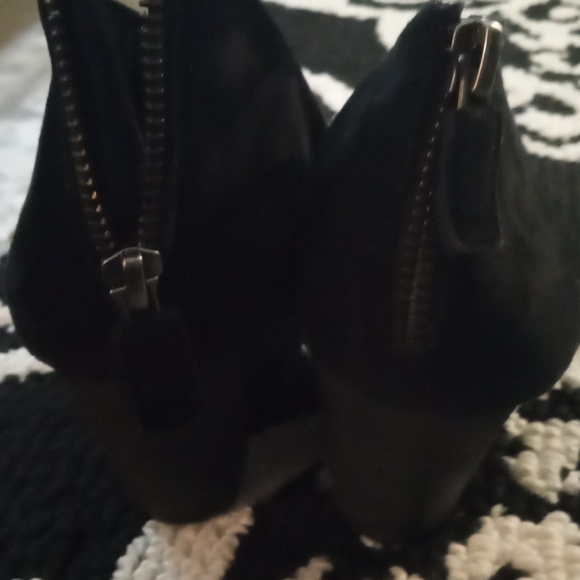 Black Suede Ankle Shoes Eileen Fisher - Picture 5 of 5